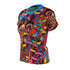 Magic Mushrooms and Frogs Women's Fitted Crewneck Tee